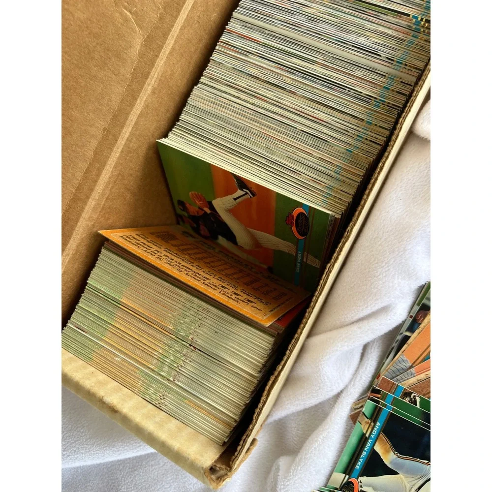 Vintage Baseball Card Lot 1980s 1990s Topps Stadium Club Upper Deck Estate Find
